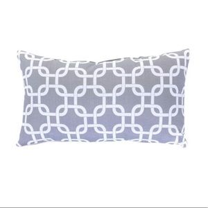 Gray‎ Rectangular Throw Pillow 12”x16”